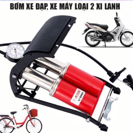 BƠM ĐẠP CHÂN MINI XE ĐẠP - XE MÁY - Ô TÔ HÀNG MỚI 2025