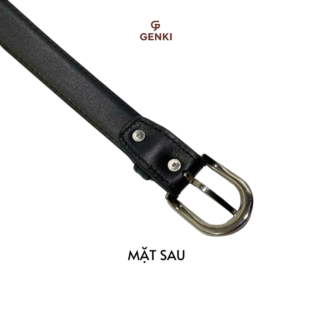 Thắt lưng bản nhỏ DAVE 2.5, thắt lưng da thật 100%, da bò Nappa cao cấp | Bản dây 2.3cm cá tính