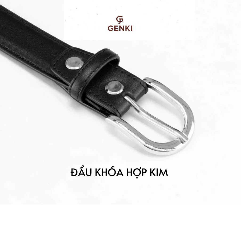 Thắt lưng bản nhỏ DAVE 2.5, thắt lưng da thật 100%, da bò Nappa cao cấp | Bản dây 2.3cm cá tính