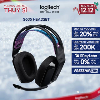 Tai nghe gaming không dây Lightspeed Logitech G535 - Nhẹ, âm thanh nổi PC, PS4, PS5