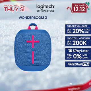 Loa di động Bluetooth Logitech UE Wonderboom 3 - Nhỏ gọn, Bass lớn 360o, kháng nước