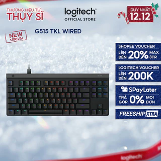 Bàn phím Gaming có dây Low profile Logitech G515 TKL - LIGHTSYNC RGB, Keycaps PBT
