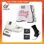 Combo Boxing & Muay Thái: Găng Boxing Circle + Băng Đa + Quần Muay + Tất bảo vệ khớp cổ chân - Set đồ tập cơ bản — ảnh 1