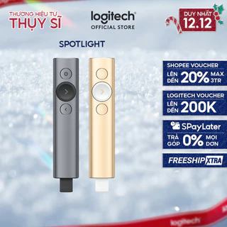 Bút trình chiếu không dây 30m Logitech Spotlight - Bluetooth, USB, phóng to để nhấn mạnh