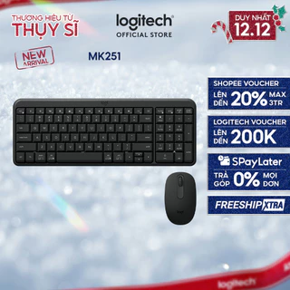 Combo Bàn phím & chuột không dây Bluetooth Logitech MK251 - dễ kết nối, thiết lập, thiết kế nhỏ gọn
