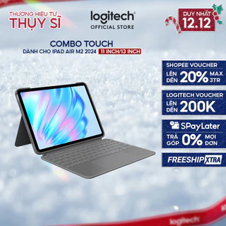 Bao da kèm Bàn phím Combo Touch Logitech cho iPad Air 11 inch (M2 & M3), iPad Air 5 (2022) & Ipad Air 13 inch (M2)