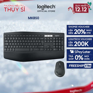 Bộ bàn phím và chuột không dây Bluetooth đa thiết bị Logitech MK850 - Công nghệ Logitech Flow