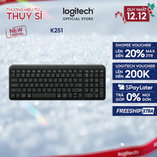 Bàn phím không dây Bluetooth Logitech K251 - Dễ kết nối, dễ thiết lập, thiết kế nhỏ gọn