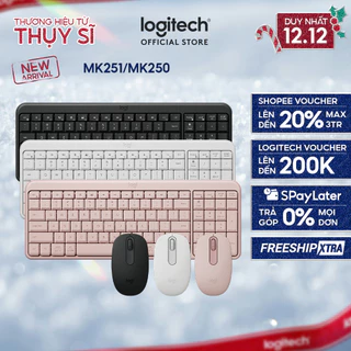 Combo Bàn phím & Chuột Bluetooth Logitech MK250 | MK251 - dễ kết nối, thiết lập, thiết kế nhỏ gọn