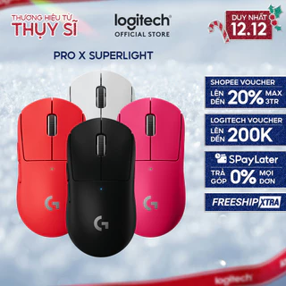 Chuột gaming không dây Logitech G Pro X Superlight - Siêu nhẹ, 5 nút lập trình, pin lâu