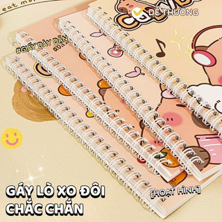 Sổ Tay Capybara Lò Xo A5 60 Trang – Vở Kẻ Ngang Cute Dễ Thương, Ghi Chép Học Tập & Nhật Ký Mỗi Ngày