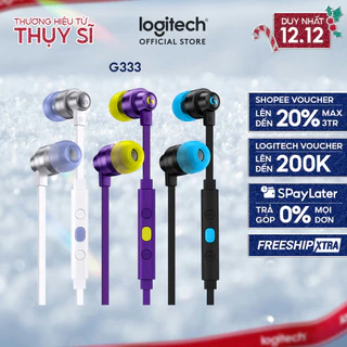 Tai nghe gaming in-ear Logitech G333 - Dual Drivers, Jack 3.5mm, Mic