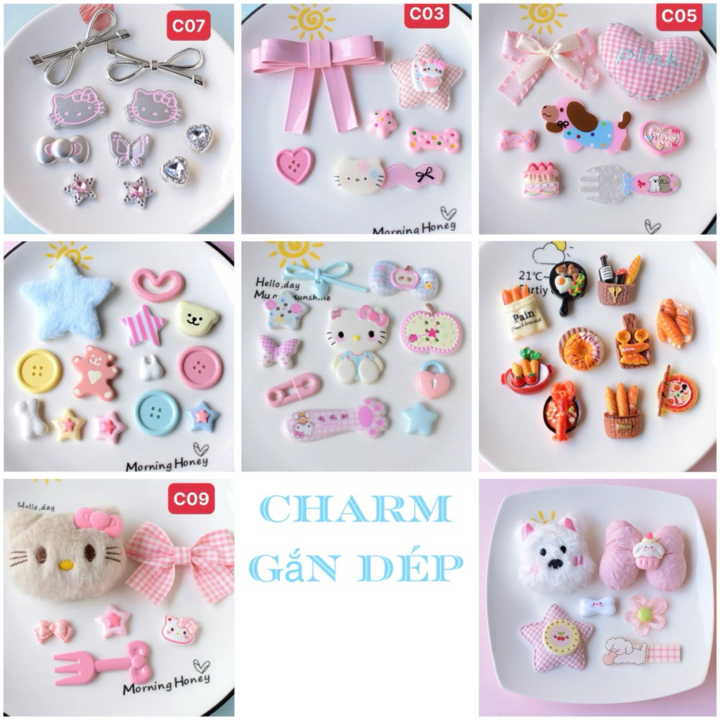 Charm Gắn Dép Siêu Cute Ngộ Nghĩnh - Có Nút Gắn Dép | Shopee Việt Nam