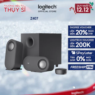 Loa máy tính Bluetooth Logitech Z407 - Đa kết nối (USB, AUX, Bluetooth), công suất 80W