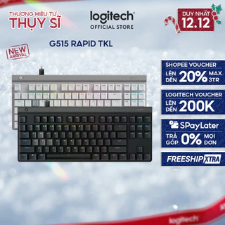 Bàn phím Gaming có dây Logitech G515 RAPID TKL - Switch Analog dạng low-profile, Rapid Trigger