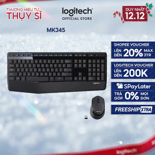 Bộ bàn phím và chuột không dây Logitech MK345