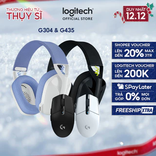 Combo Tai nghe gaming Logitech G435 và Chuột gaming Logitech G304