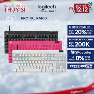 Bàn phím Game có dây Logitech G PRO X TKL RAPID, Analog switch từ tính, Rapid Trigger, KEYCONTROL