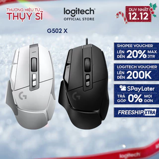 Chuột gaming có dây Logitech G G502 X – switch LIGHTFORCE hybrid, Cảm biến Hero 25K