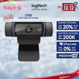 Webcam Logitech C920 Pro Full HD 1080p 30FPS - mic kép to rõ, tự động lấy nét HD