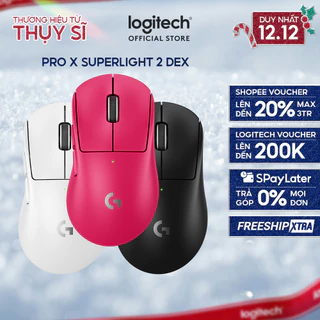 Chuột Gaming không dây Logitech G PRO X SUPERLIGHT 2 DEX LIGHTSPEED, Nhẹ 60g, Hero 2, 32k DPI, USB-C
