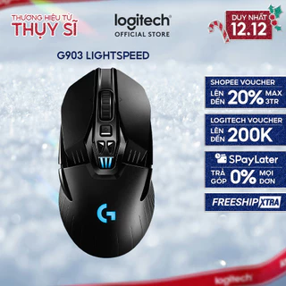 Chuột gaming không dây RGB Logitech G903 Hero - Cảm biến Hero 25k, pin sạc, PC