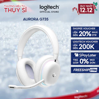 Tai nghe gaming không dây Logitech G735 Aurora Bluetooth & LIGHTSPEED, RGB PC Mac
