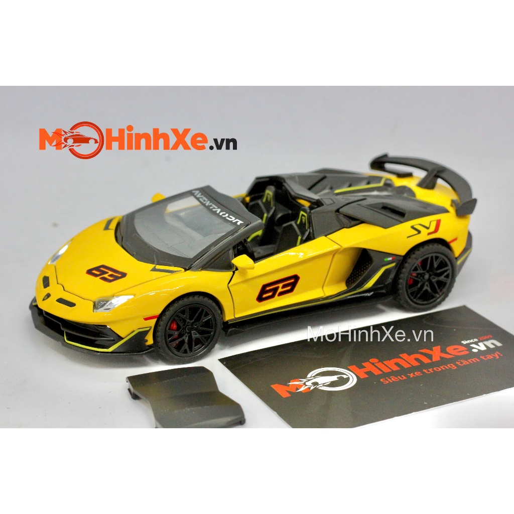 Mô hình xe L Bô Aventador SVJ 1:32 Mini Auto | Shopee Việt Nam
