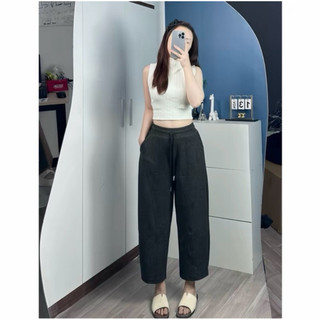 Quần Baggy Thụng ELEGANTE BOUTIQUE Chất Liệu Len Lông Thỏ, Siêu Tôn Dáng Tôn Da Cực Tốt (dài 88cm-95cm)