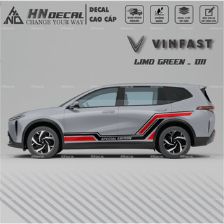 Decal dán xe LIMO GREEN -  Tem dán xe LIMO GREEN mẫu mới nhất nhiều màu sắc ( MẪU 011 )