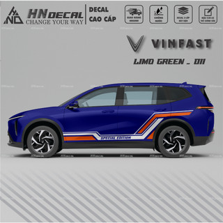 Decal dán xe LIMO GREEN -  Tem dán xe LIMO GREEN mẫu mới nhất nhiều màu sắc ( MẪU 011 )