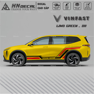 Decal dán xe LIMO GREEN -  Tem dán xe LIMO GREEN mẫu mới nhất nhiều màu sắc ( MẪU 011 )
