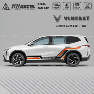 Decal dán xe LIMO GREEN -  Tem dán xe LIMO GREEN mẫu mới nhất nhiều màu sắc ( MẪU 011 )