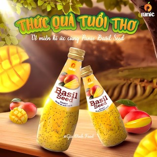 [Thùng x24 Chai] Nước Trái Cây Hạt Chia Bổ Dưỡng Panie Juice Việt Nam Chai 290ml