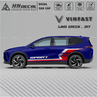 Decal dán xe LIMO GREEN -  Tem dán xe LIMO GREEN mẫu mới nhất nhiều màu sắc ( MẪU 017 )