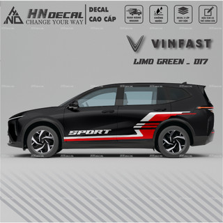 Decal dán xe LIMO GREEN -  Tem dán xe LIMO GREEN mẫu mới nhất nhiều màu sắc ( MẪU 017 )