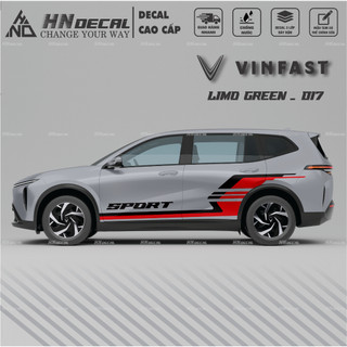 Decal dán xe LIMO GREEN -  Tem dán xe LIMO GREEN mẫu mới nhất nhiều màu sắc ( MẪU 017 )