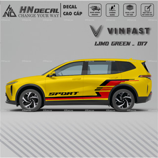 Decal dán xe LIMO GREEN -  Tem dán xe LIMO GREEN mẫu mới nhất nhiều màu sắc ( MẪU 017 )