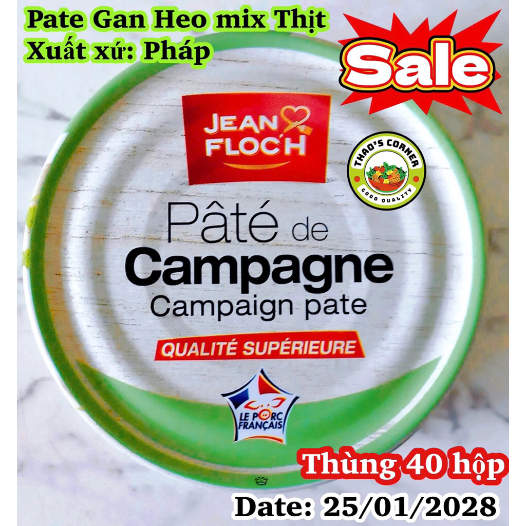 [Date 2028] Combo 2 hộp Pate Đồng quê 78gx2
