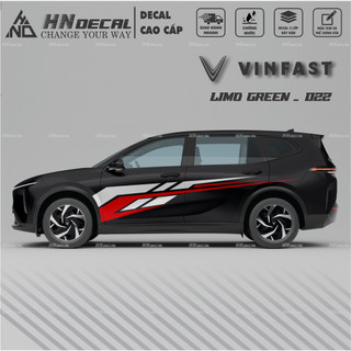 Decal dán xe LIMO GREEN -  Tem dán xe LIMO GREEN mẫu mới nhất nhiều màu sắc ( MẪU 022 )