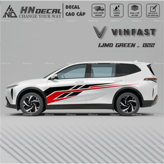 Decal dán xe LIMO GREEN -  Tem dán xe LIMO GREEN mẫu mới nhất nhiều màu sắc ( MẪU 022 )