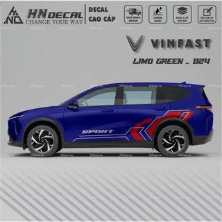 Decal dán xe LIMO GREEN -  Tem dán xe LIMO GREEN mẫu mới nhất nhiều màu sắc ( MẪU 024 )
