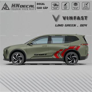 Decal dán xe LIMO GREEN -  Tem dán xe LIMO GREEN mẫu mới nhất nhiều màu sắc ( MẪU 024 )