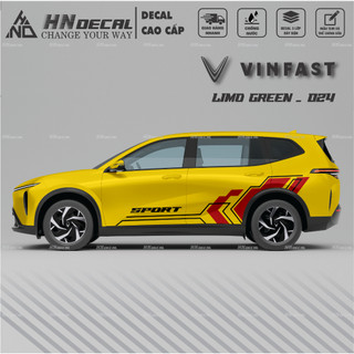 Decal dán xe LIMO GREEN -  Tem dán xe LIMO GREEN mẫu mới nhất nhiều màu sắc ( MẪU 024 )
