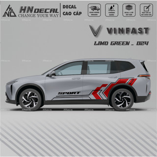 Decal dán xe LIMO GREEN -  Tem dán xe LIMO GREEN mẫu mới nhất nhiều màu sắc ( MẪU 024 )