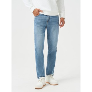 Quần jeans nam baggy mài xước YODY mềm mại, thoải mái khi mặc MCJE25A020