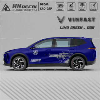 Decal dán xe LIMO GREEN -  Tem dán xe LIMO GREEN mẫu mới nhất nhiều màu sắc ( MẪU 028 )