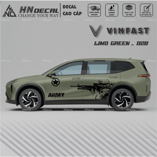 Decal dán xe LIMO GREEN -  Tem dán xe LIMO GREEN mẫu mới nhất nhiều màu sắc ( MẪU 028 )