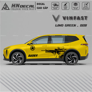 Decal dán xe LIMO GREEN -  Tem dán xe LIMO GREEN mẫu mới nhất nhiều màu sắc ( MẪU 028 )