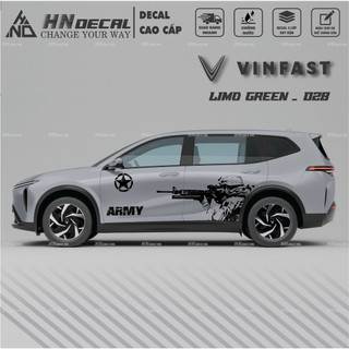 Decal dán xe LIMO GREEN -  Tem dán xe LIMO GREEN mẫu mới nhất nhiều màu sắc ( MẪU 028 )